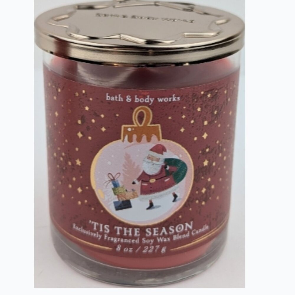 BATH & BODY WORKS TIS THE SEASON 8 oz JAR - CANDLE